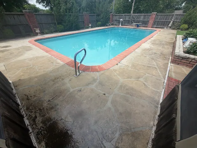Job detail — Poolside, refreshed, Morford’s Pressure Washing