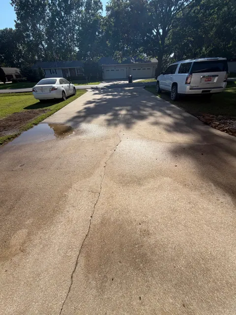 Before cleaning — A fresh start for the driveway, Morford’s Pressure Washing